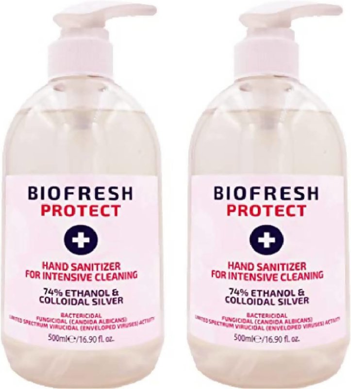 Max.Medsurge Bio 500ml Hand Sanitiser Cleansing Gel 74% Alc, EN14476 Certified - Kills 99% Germs Instantly, Pump Hand Wash Gel (4 x 500ml) - Sanitizers & Mouth Wash - British D'sire