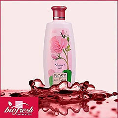 Max.Medsurge Bio-Fresh Rose of Bulgaria Shower Gel for Women with rose water, 330 ml (Pack of 3) - Bath & Shower - British D'sire