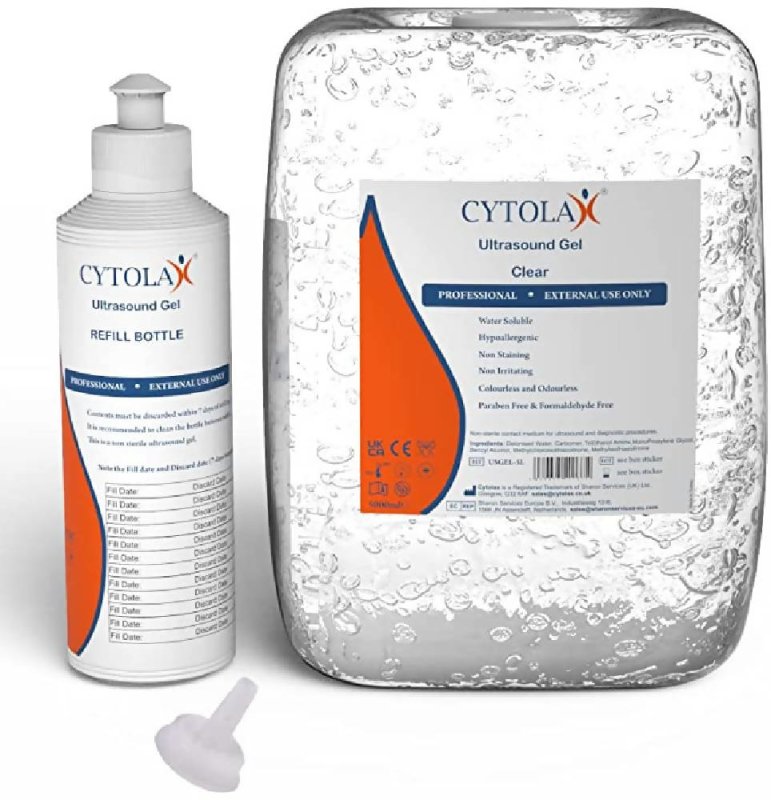 Max.Medsurge Cytolax 5L Ultrasound Gel With 250ml Refill Bottle - More Health Care Supplies - British D'sire Main image