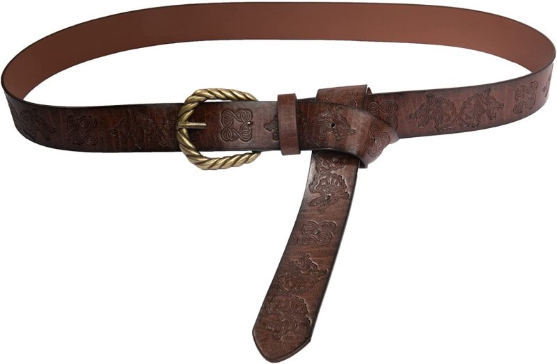 Medieval Faux Leather Belt, Renaissance Knight Belt, Viking Dragon ...