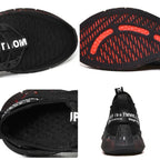 Men Lightweight Breathable Mesh Sneakers Flying Woven Casual Running Shoes, Size: 38 (Plus Velvet Winter Gray) - Running Shoes - British D'sire