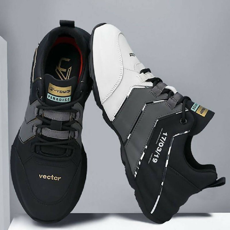Men Waterproof Leather Soft Sole Shoes Lightweight Travel Casual Breathable Footwear, Size: 40 (Black) Secondary image