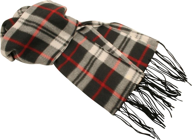 Mens Fine Soft Fleece Scarf with Tassel Ends - Men's Accessories - British D'sire Main image