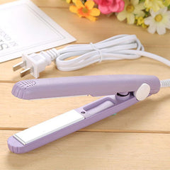 Mini Hair Straightener Curling Iron Straightening Iron 2 In 1 Hair Crimper Flat Iron Fashion Portable Styling Tools - Hair Care & Styling - British D'sire
