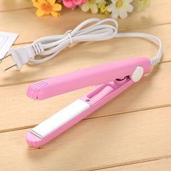 Mini Hair Straightener Curling Iron Straightening Iron 2 In 1 Hair Crimper Flat Iron Fashion Portable Styling Tools - Hair Care & Styling - British D'sire