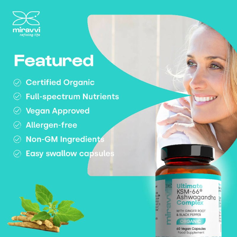 miravvi® Ultimate KSM-66® Ashwagandha Complex - Vitamins & Supplements - British D'sire