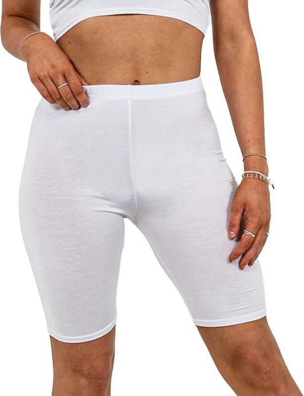 Missloved Ladies Womens Cycling Dancing Gym 1/2 Leggings Active Casual Shorts - British D'sire Main image