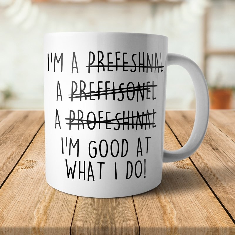 Misspelled Professional Mug - M011 - Glasswares & Drinkwares - British D'sire