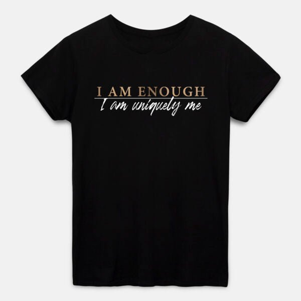Motivational Queen I Am Enough T-shirt- White - Womens Hoodies & Sweatshirts - British D'sire