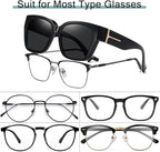 Musivon Over Glasses Sunglasses for Women Men - Polarized Driving Sunglasses for Prescription (Little big) - British D'sire