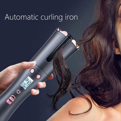 New Coming Automatic Curling Iron Air Curler Air Spin Ceramic Rotating Air Curler Air Spin N Wand Curl 1 Inch Magic Hair Curler - Hair Care & Styling - British D'sire