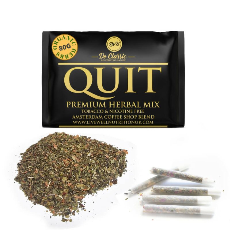 New Version Organic Herbal Smoke Mix (QUIT) 100% Tobacco & Nicotine Free (80grams) - Herbal smoke - British D'sire