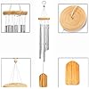 nuosen Wind Chime,Musical Bells Crafts Wooden Pendulum for Outdoor Garden and Home Decor Gift - British D'sire