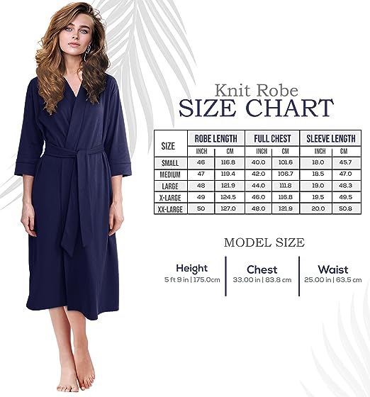 Ny Threads Robe NY Threads Lightweight Women Dressing Gown | Soft Cotton Blend Kimono ...