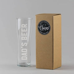 Oh So Cherished Pint Beer Glass Engraved with Bold Name | 570ml | Toughened Glass | Slim Design with Gift Box | Gift for Him | Beer Gifts | Lager Glass | Engraved Pint Glass - British D'sire