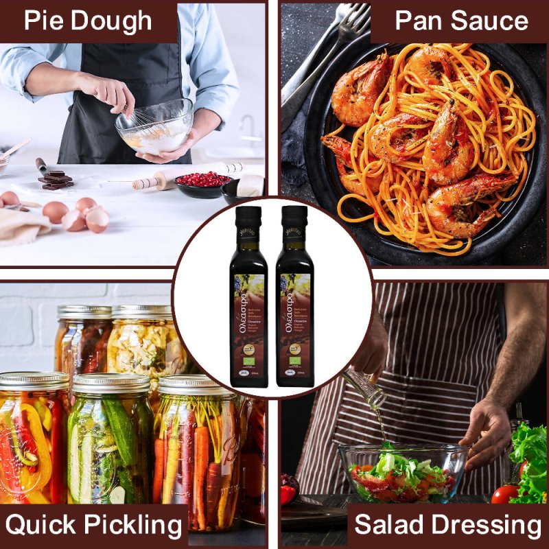 OLAESTRO's Organic Balsamic Vinegar For Salad Dressings And Marinades | All Natural Balsamic Vinegar For Cooking | Rich Flavor Vinegar - Oil & Serums - British D'sire