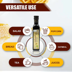 OLEASTRO Organic Carob Honey | Organic Superfood | Natural Sugar Free Sweetener | Rich Taste Carob Honey | Alternative For Sugar - Oil & Serums - British D'sire