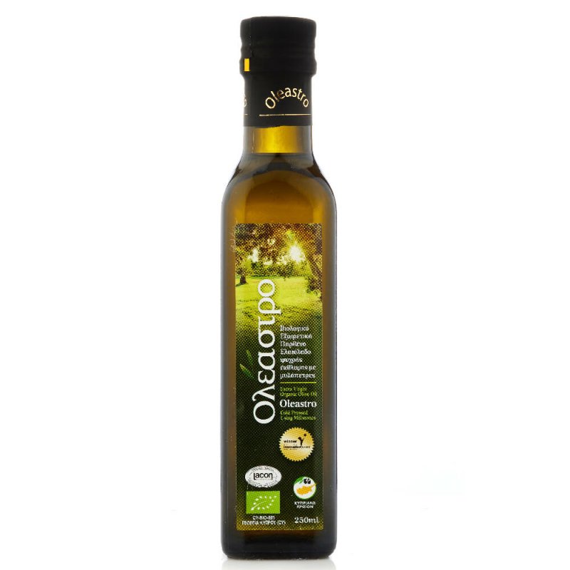 OLEASTRO Organic Olive Oil For Cooking | Natural Harvest Koroneiki Olive Oil For Kitchen | Rich In Taste Cold-Pressed Koroneiki Olive Oil For Frying (250ml) - Oil & Serums - British D'sire