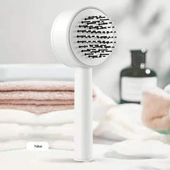 One-key Self-cleaning Hair Brush For Women Curly Hair Brush Anti-Static Airbag Massage Comb Airbag Massage Scalp Comb Professional Detangling One-key Self-cleaning - Hair Treatment & Styling - British D'sire