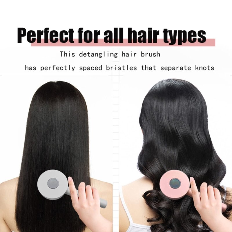 One-key Self-cleaning Hair Brush For Women Curly Hair Brush Anti-Static Airbag Massage Comb Airbag Massage Scalp Comb Professional Detangling One-key Self-cleaning - Hair Treatment & Styling - British D'sire
