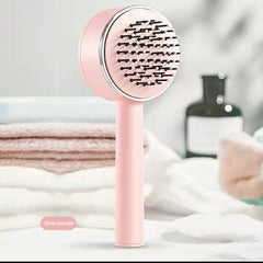 One-key Self-cleaning Hair Brush For Women Curly Hair Brush Anti-Static Airbag Massage Comb Airbag Massage Scalp Comb Professional Detangling One-key Self-cleaning - Hair Treatment & Styling - British D'sire