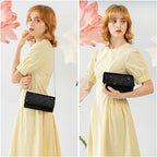 OSDUE Women Clutch Bag | Glitter Envelope Clutch Bag With Detachable Chain Strap | Evening Clutch for Ladies | Evening Bag - Women's bags and pouches - British D'sire