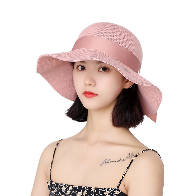 Oske Sun Hat For Woman (Pink) - Womens Headwear - British D'sire