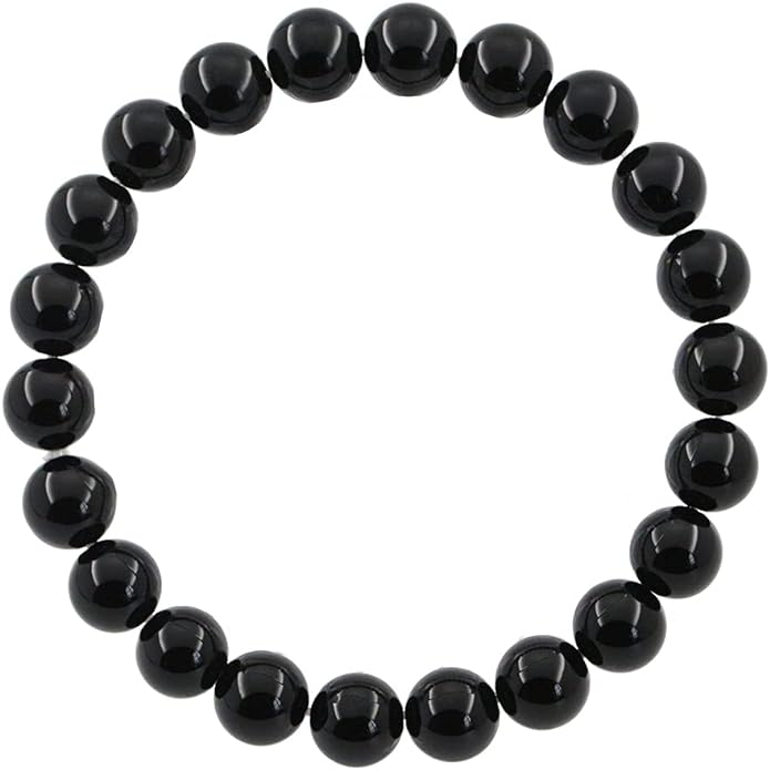 Ouubuuy Crystal Bracelet | 8mm Natural Gemstone Bead Bracelet | Healing Crystal Bracelet for Women Men | Unisex Bracelet | Gemstone Jewelry | Stackable Bracelet Secondary image