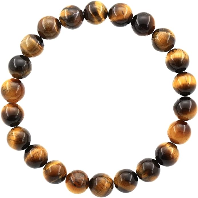 Ouubuuy Crystal Bracelet,8mm Natural Gemstone Bead Bracelet,Healing Crystal Bracelet for Women Men - British D'sire Main image