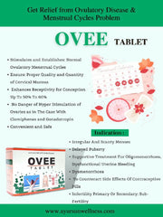 Ovee Fertility Complex 150 Tablets – Hormone Balance Stimulate Ovulation, Treat Irregular & Scanty Menses - Fertility Aid - British D'sire