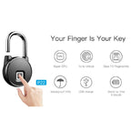 P22 Intelligent Waterproof Anti-theft Fingerprint Security Door Padlock - Door Padlock - British D'sire