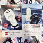 P29 48W PD30W + QC3.0 18W USB Dual Port Car Charger(White) - USB Dual Port Car Charge - British D'sire