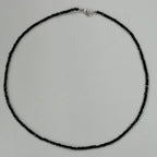 Pearlz Gallery 925 Sterling Silver Black Spinel Necklace - Necklaces & Pendants - British D'sire