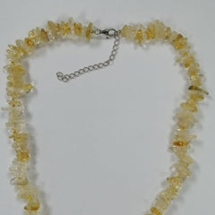 Pearlz Gallery 925 Sterling Silver Citrine Round Bead Knotted Necklace - Necklaces & Pendants - British D'sire