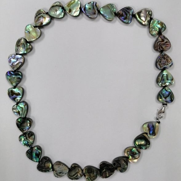 Pearlz Gallery 925 Sterling Silver Ladies Abalone Knotted Necklace - Necklaces & Pendants - British D'sire