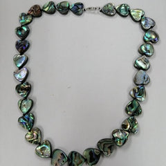 Pearlz Gallery 925 Sterling Silver Ladies Abalone Knotted Necklace - Necklaces & Pendants - British D'sire