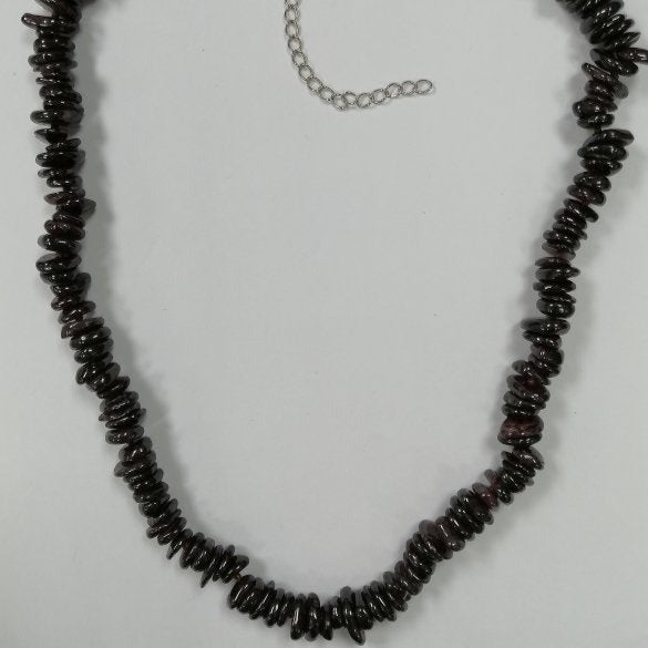 Pearlz Gallery 925 Sterling Silver Ladies Red Garnet Knotted Necklace - Necklaces & Pendants - British D'sire