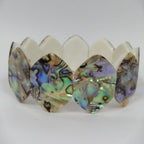 Pearlz Gallery Abalone Shell Pearl MQ Stretch Bracelet - Bracelets & Bangles - British D'sire