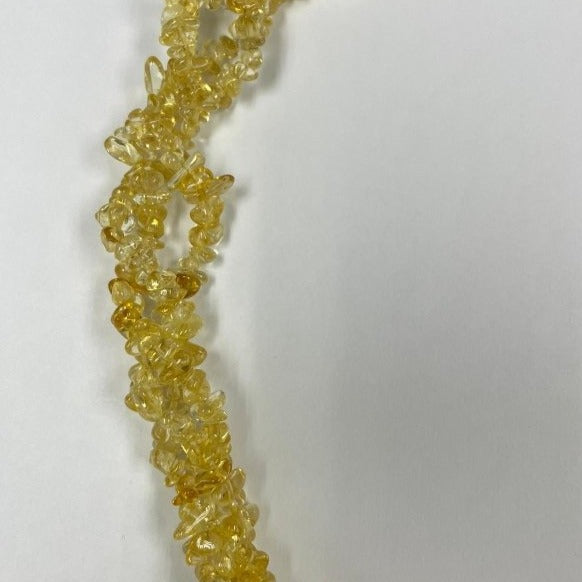 Pearlz Gallery Citrine Chips 3 Row Twisted Necklace - Necklaces & Pendants - British D'sire
