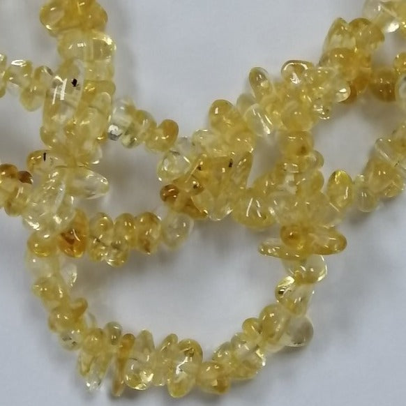 Pearlz Gallery Citrine Chips 3 Row Twisted Necklace - Necklaces & Pendants - British D'sire