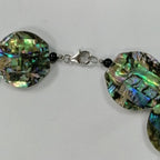 Pearlz Gallery Coin 26mm Black Onyx & Abalone Necklace - Necklaces & Pendants - British D'sire