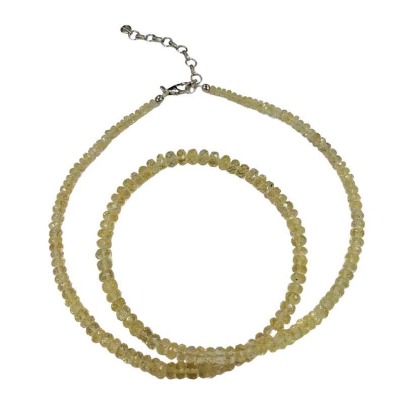 Pearlz Gallery Faceted Rondelle Scapolite Necklace - Necklaces & Pendants - British D'sire