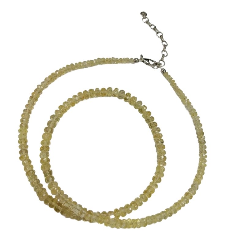 Pearlz Gallery Faceted Rondelle Scapolite Necklace - Necklaces & Pendants - British D'sire