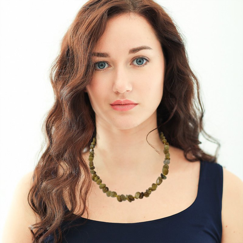 Pearlz Gallery Golden Tiger Eye Necklace for Women – 18" + 2" Extension Knotted Natural Gemstone Healing Jewelry in 925 Sterling Silver, Stylish Everyday Accessory Secondary image