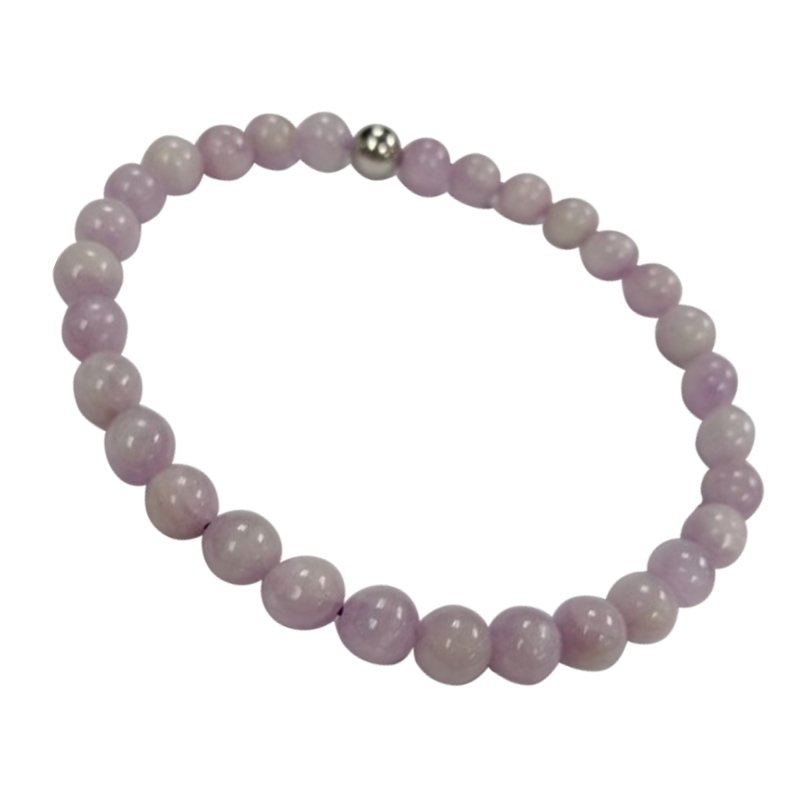Pearlz Gallery Kunzite 925 Sterling Silver Stretch Bracelet - Bracelets & Bangles - British D'sire