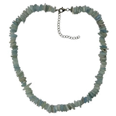 Pearlz Gallery Ladies Aquamarine Roundell Chips Necklace - Necklaces & Pendants - British D'sire