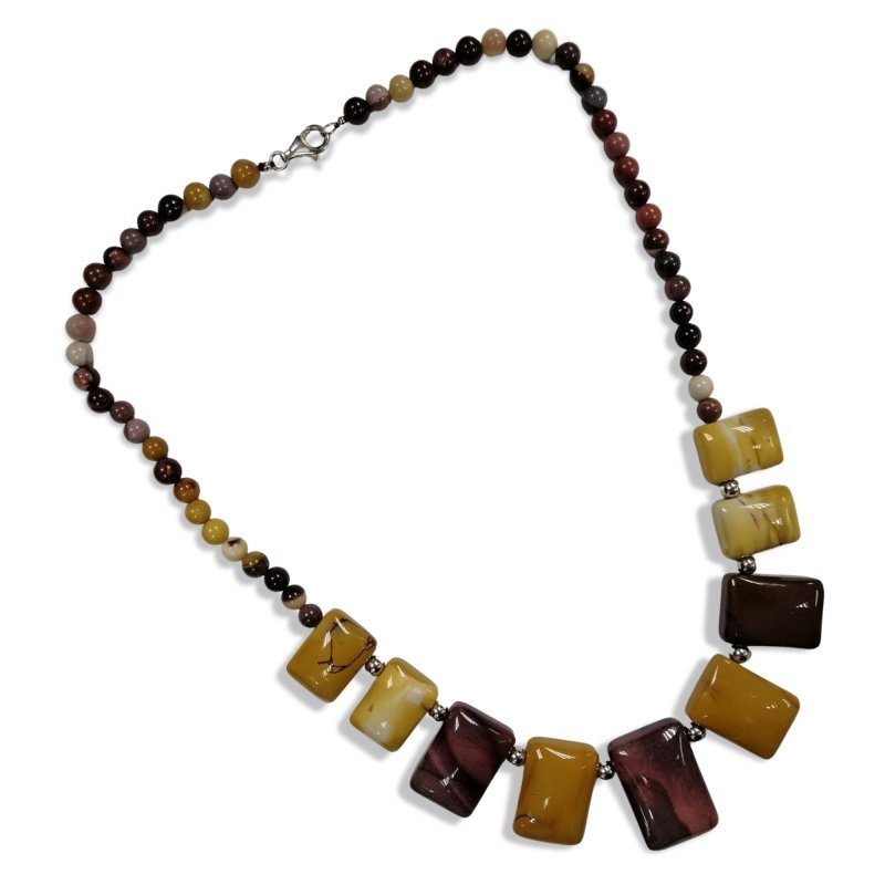 Pearlz Gallery Ladies Graduation Round Layout Mookite Necklace - Necklaces & Pendants - British D'sire