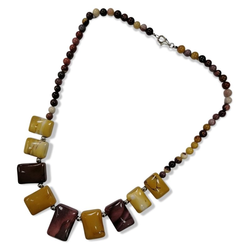 Pearlz Gallery Ladies Graduation Round Layout Mookite Necklace - Necklaces & Pendants - British D'sire