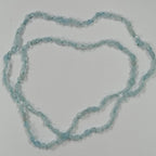 Pearlz Gallery Ladies Oval Aquamarine Knotted Necklace - Necklaces & Pendants - British D'sire