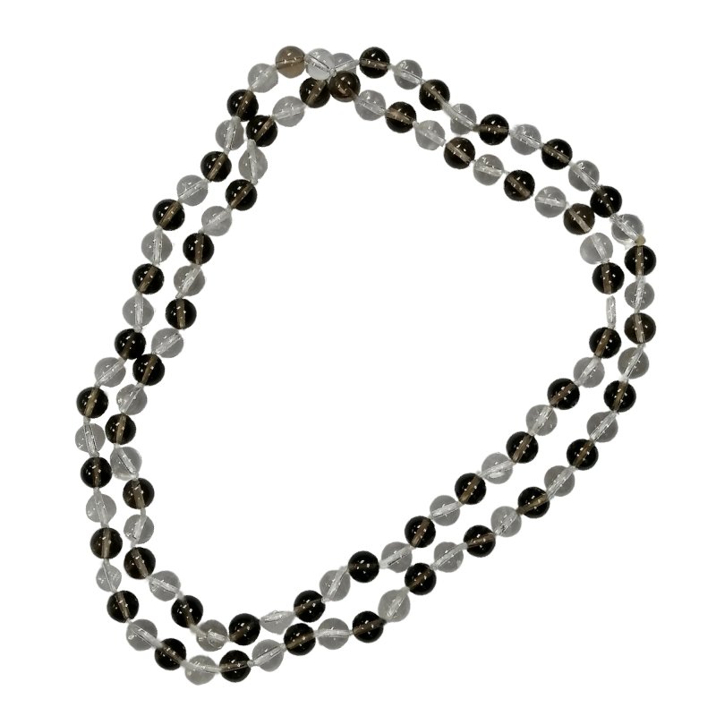 Pearlz Gallery Ladies Round Smoky Quartz Endless Necklace - Necklaces & Pendants - British D'sire